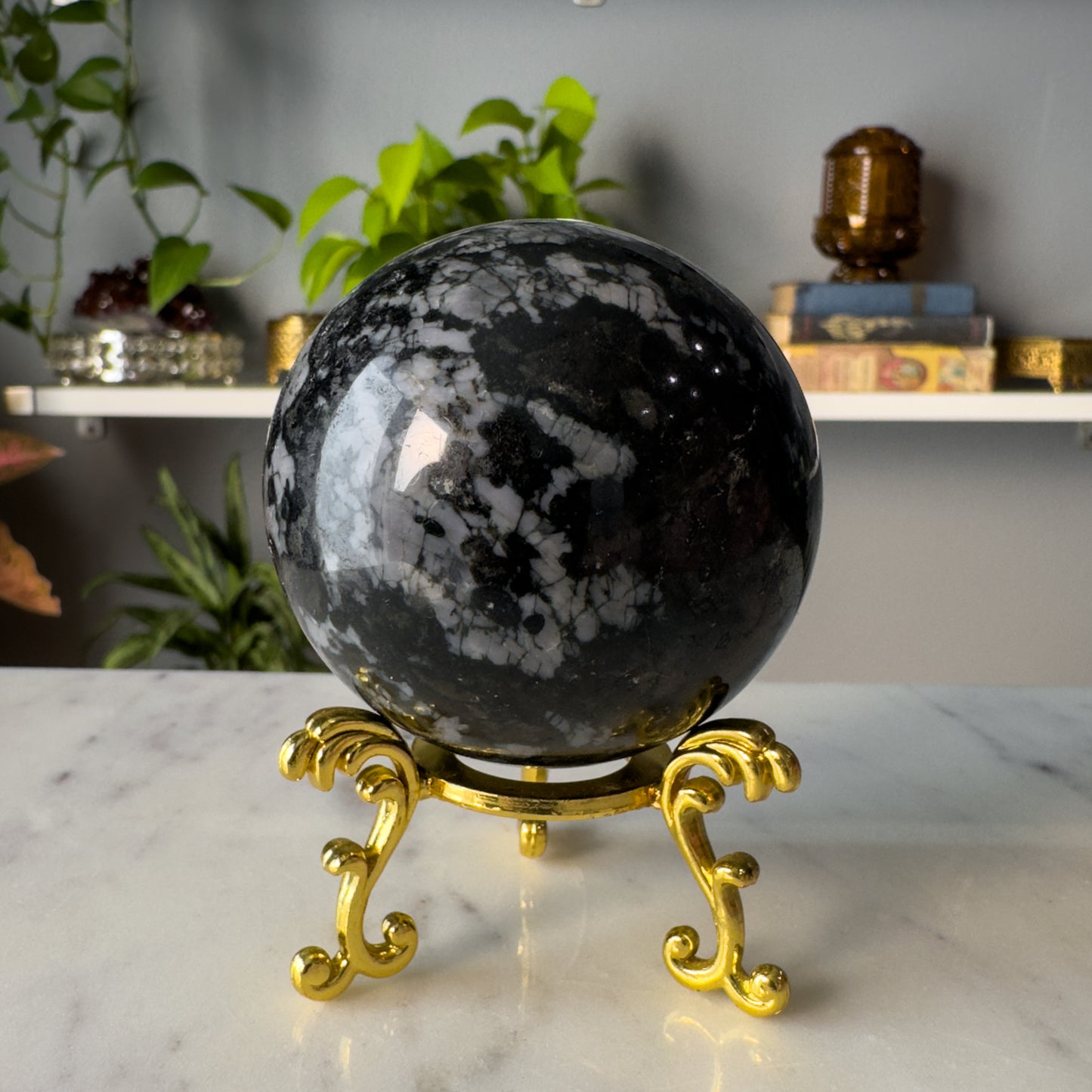 Indigo Gabbro Sphere