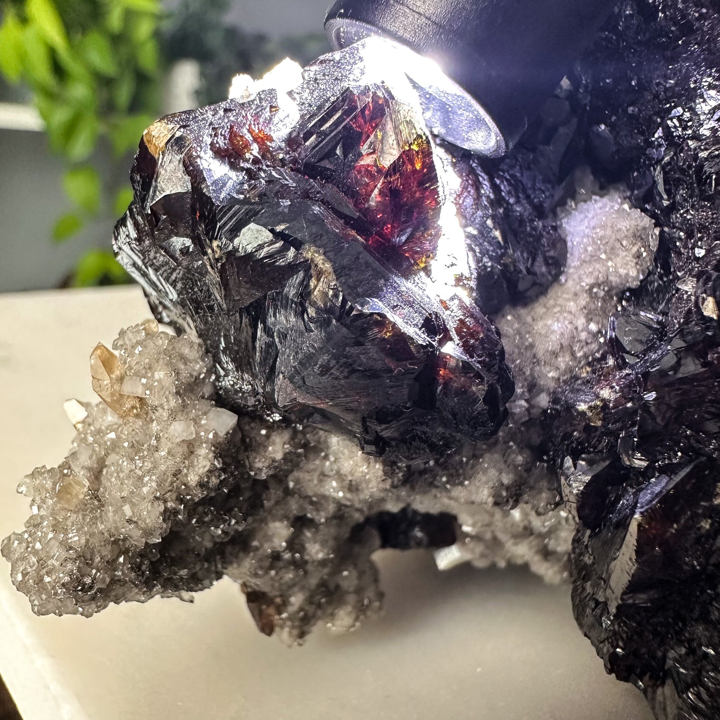 Sphalerite + Calcite + Quartz Elmwood Specimen