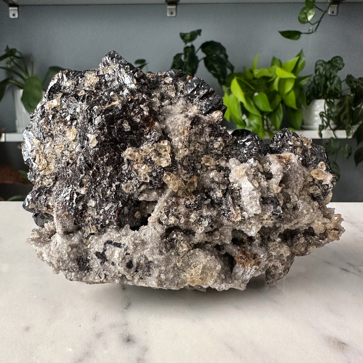 Sphalerite + Calcite + Quartz Elmwood Specimen