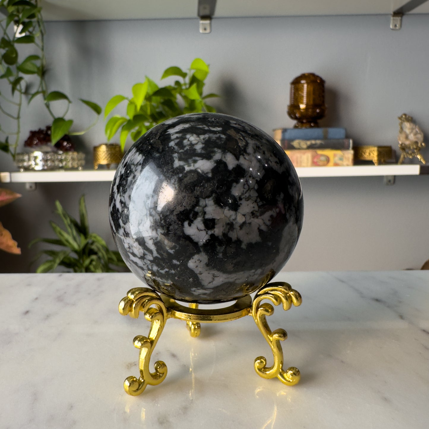 Indigo Gabbro Sphere