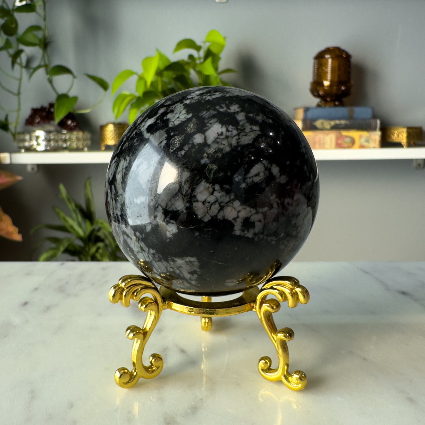 Indigo Gabbro Sphere