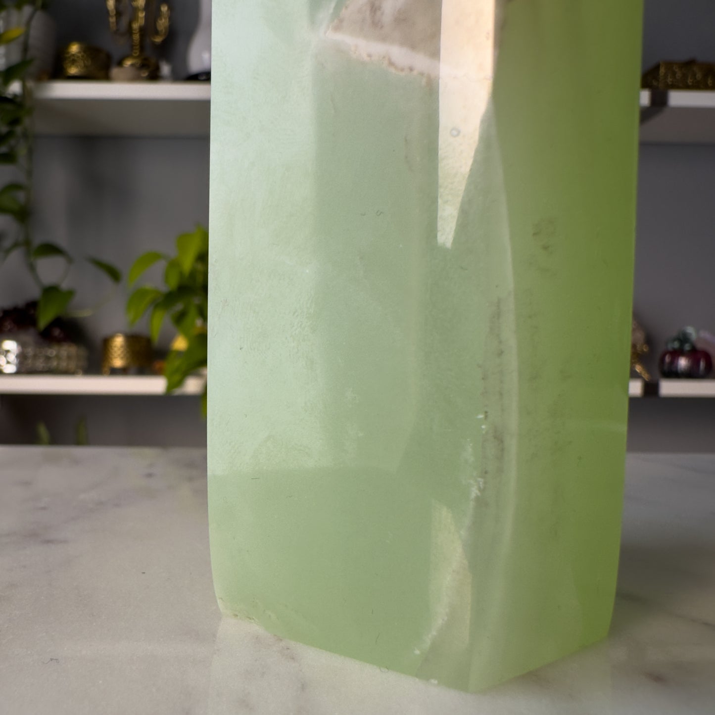 Mint Green Calcite Tower | 002