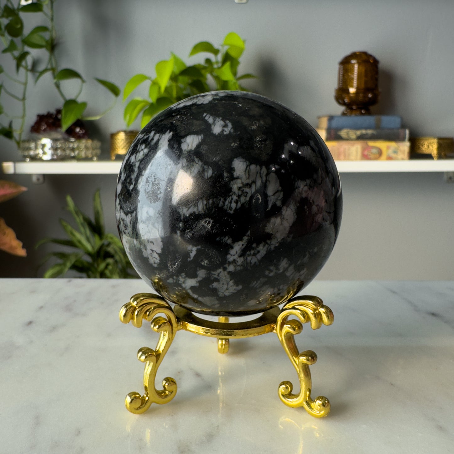 Indigo Gabbro Sphere