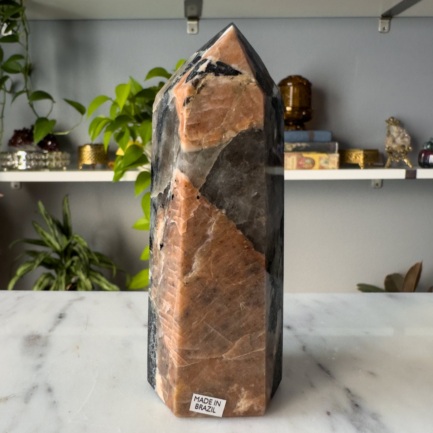 Tourmaline & Quartz in Feldspar Tower | 001