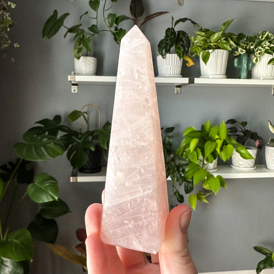 Rose Quartz Obelisk