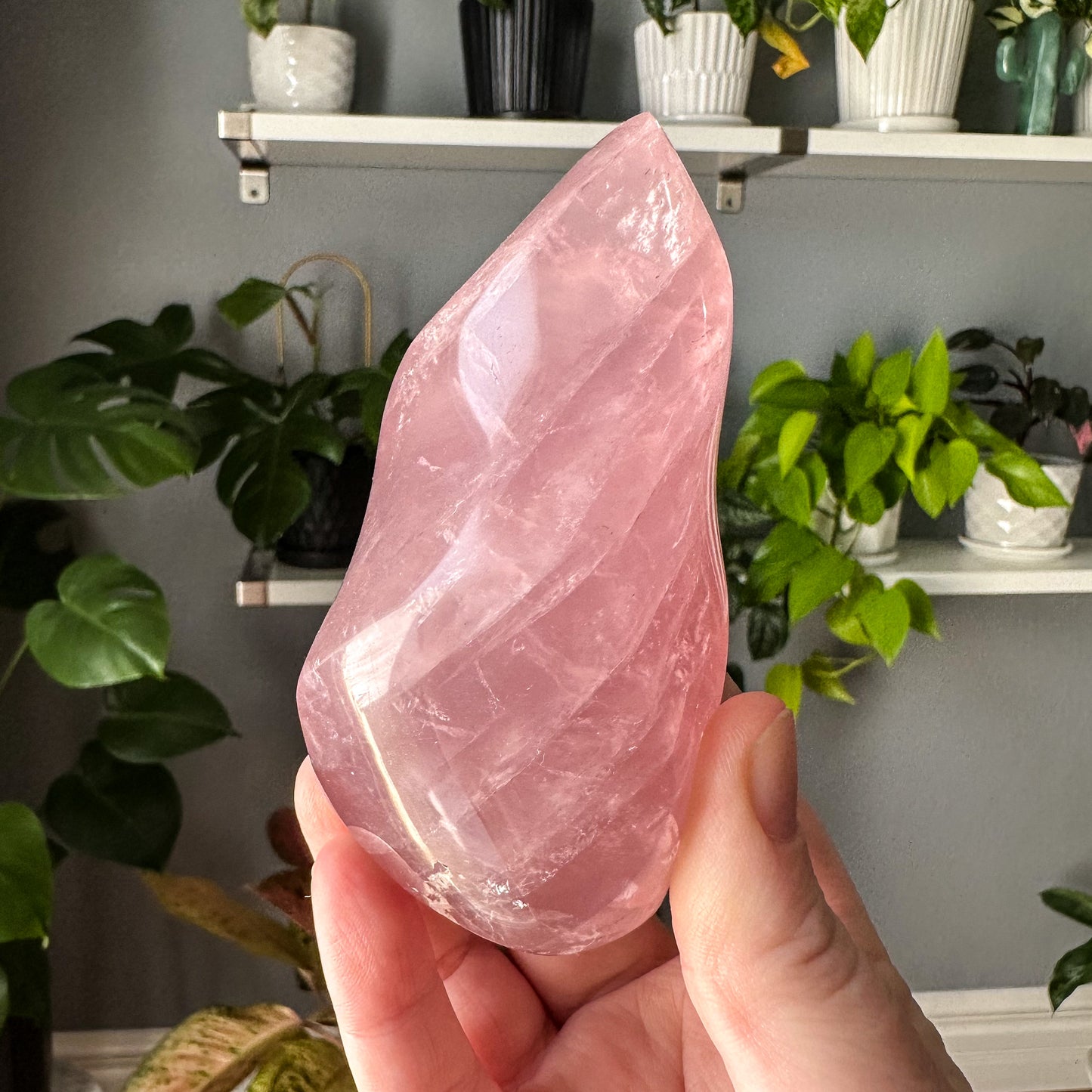 Star Rose Quartz Flame