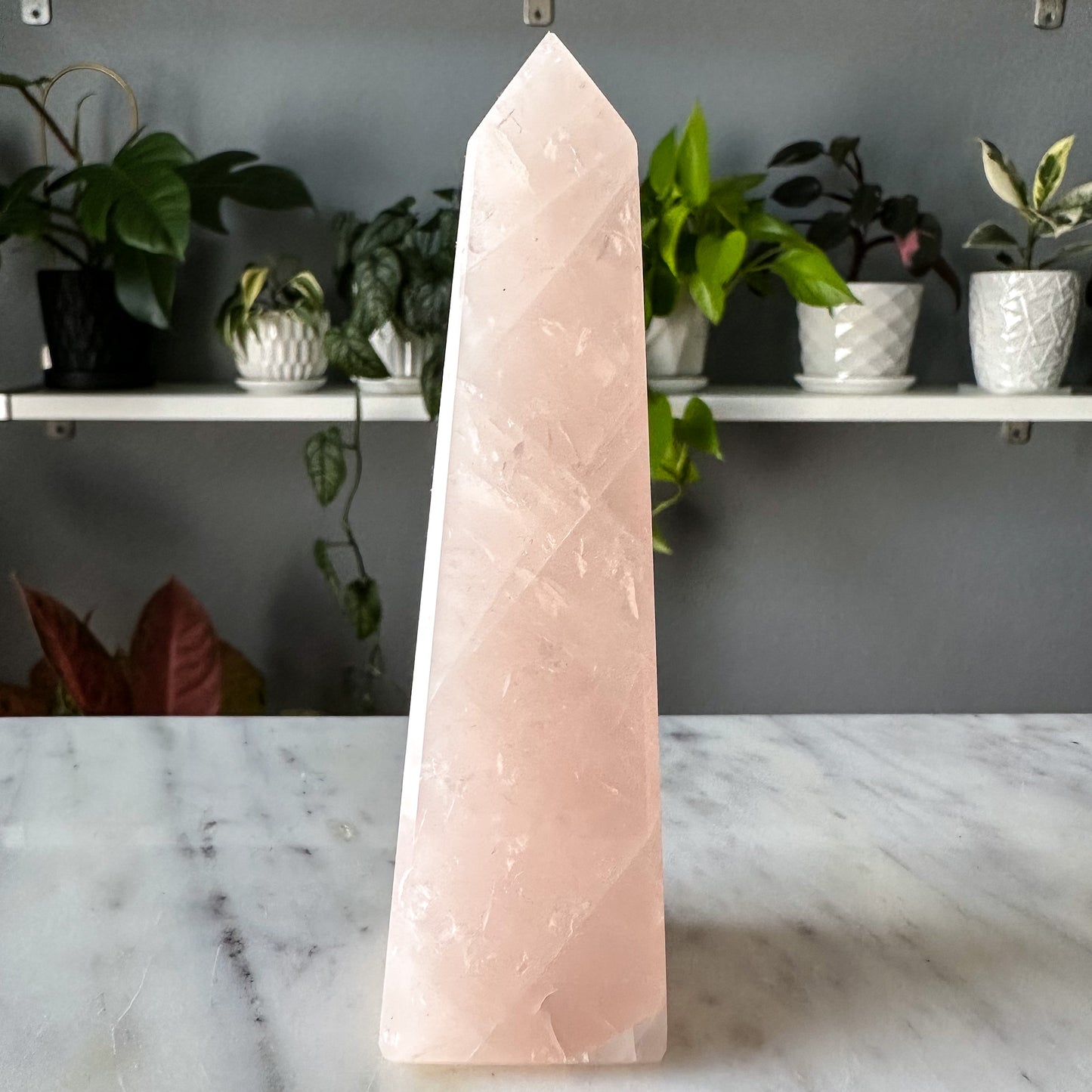 Rose Quartz Obelisk