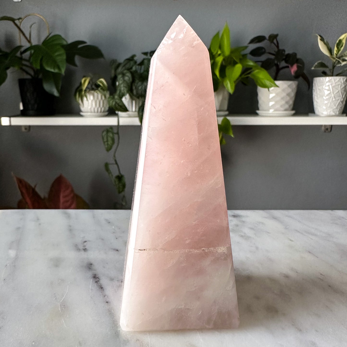 Rose Quartz Obelisk