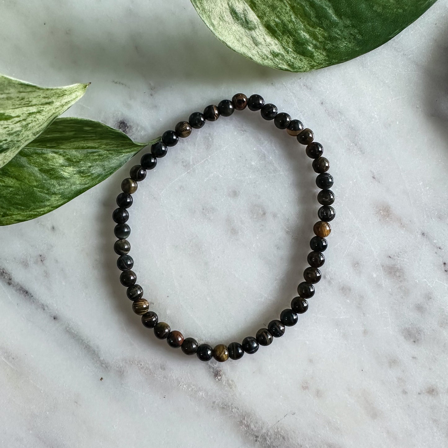 Blue + Gold Tigers Eye Bracelet