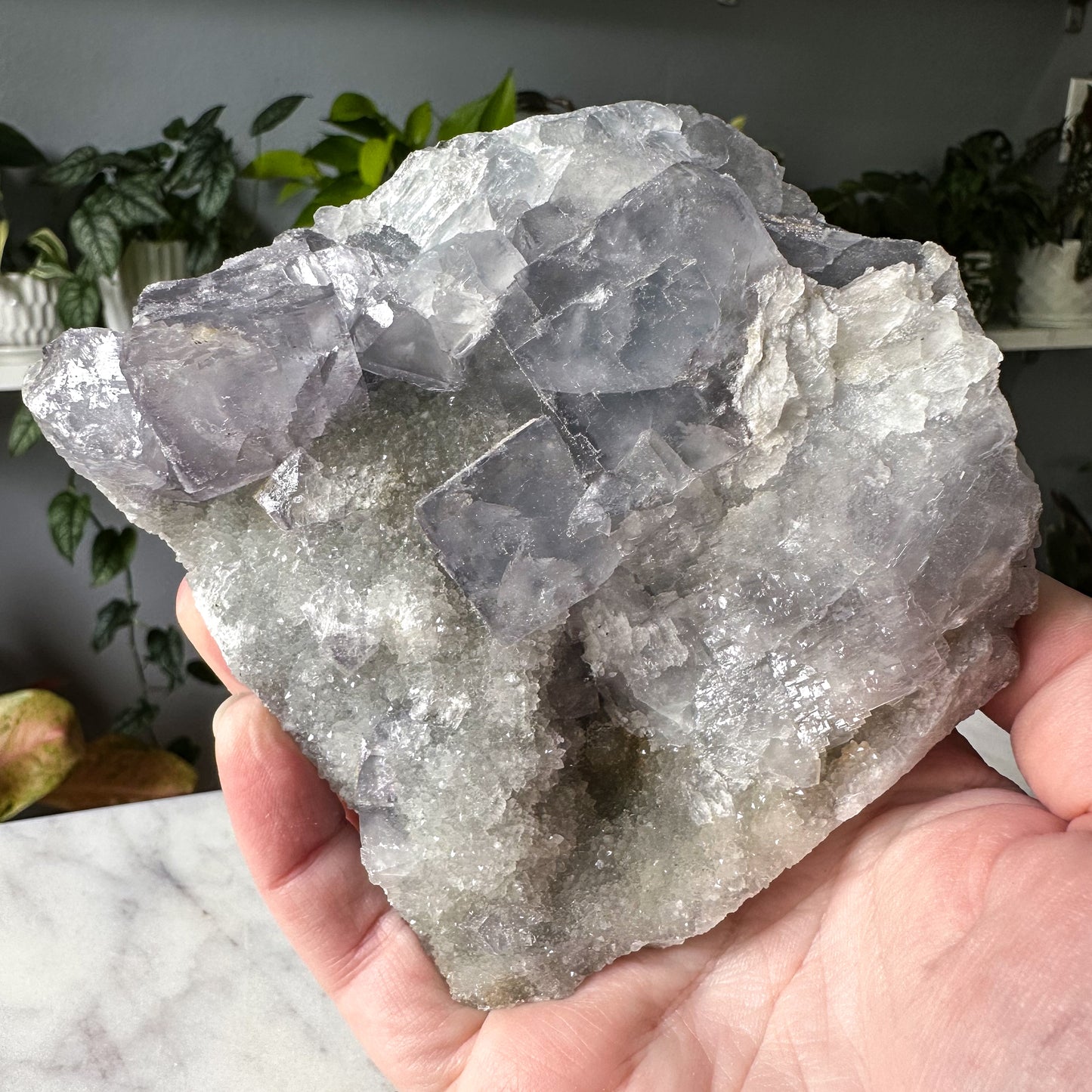 Sugar Fluorite Cluster