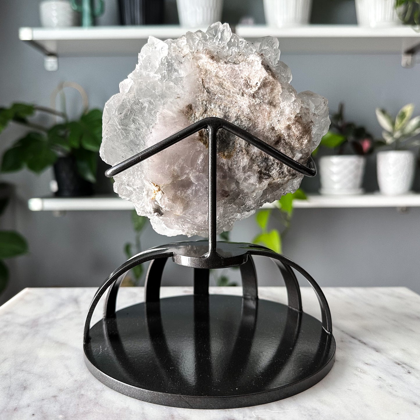 Emilio Mine Fluorite on a Handcrafted Custom Stand