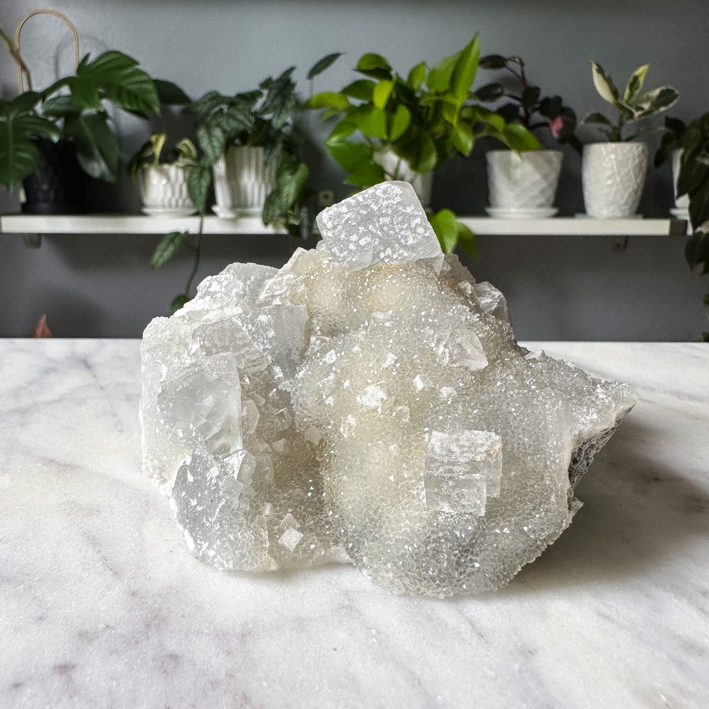 Sugar Fluorite Cluster