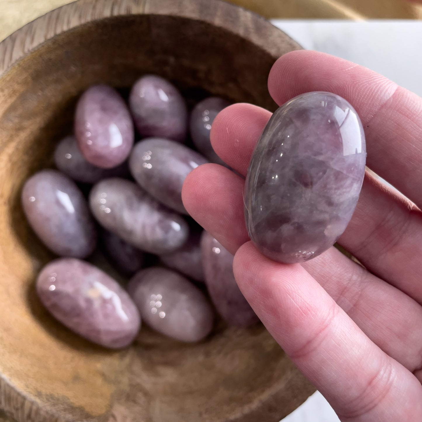 Purple Rose Quartz Pocket Crystal