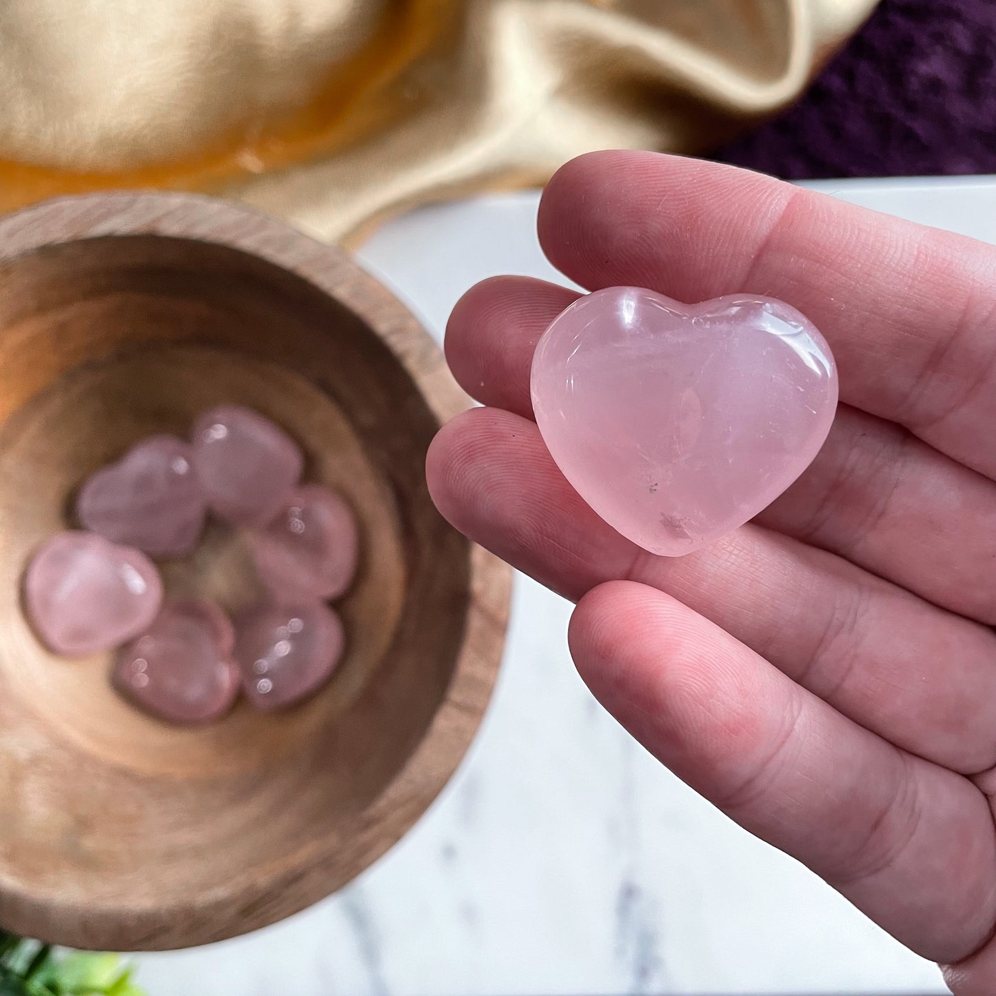 Gemmy Rose Quartz Small Heart