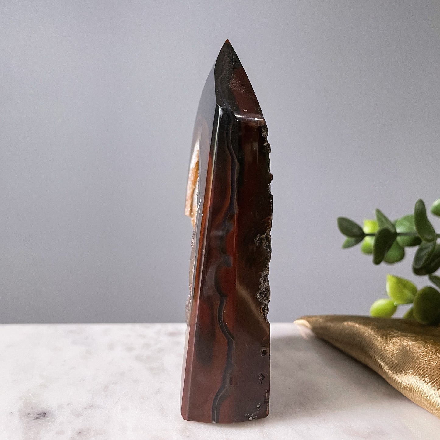 Druzy Agate Tower