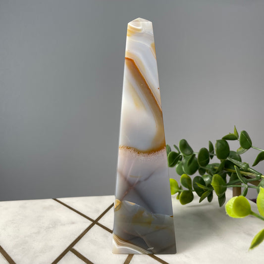 Blue Agate Obelisk