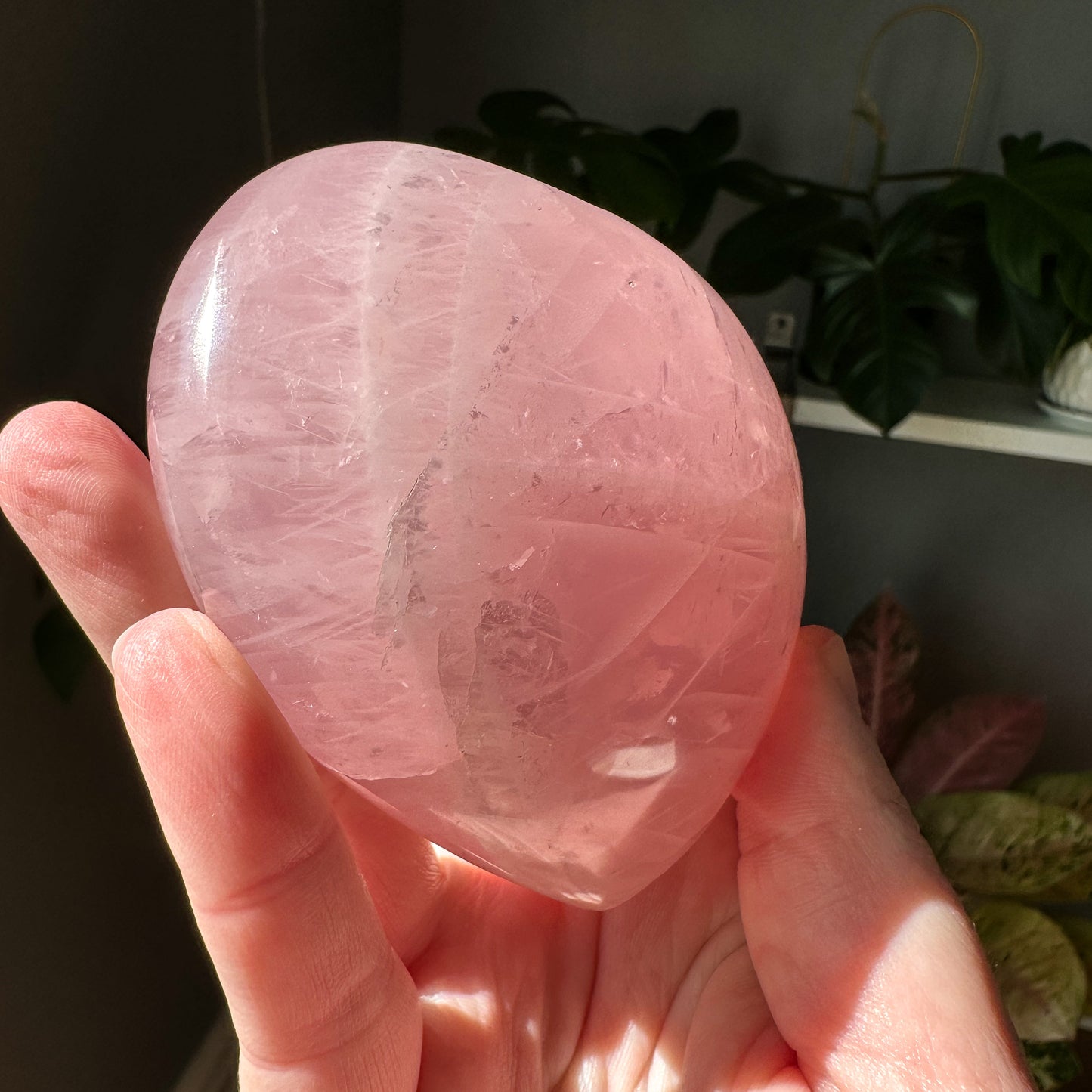 Star Rose Quartz Heart