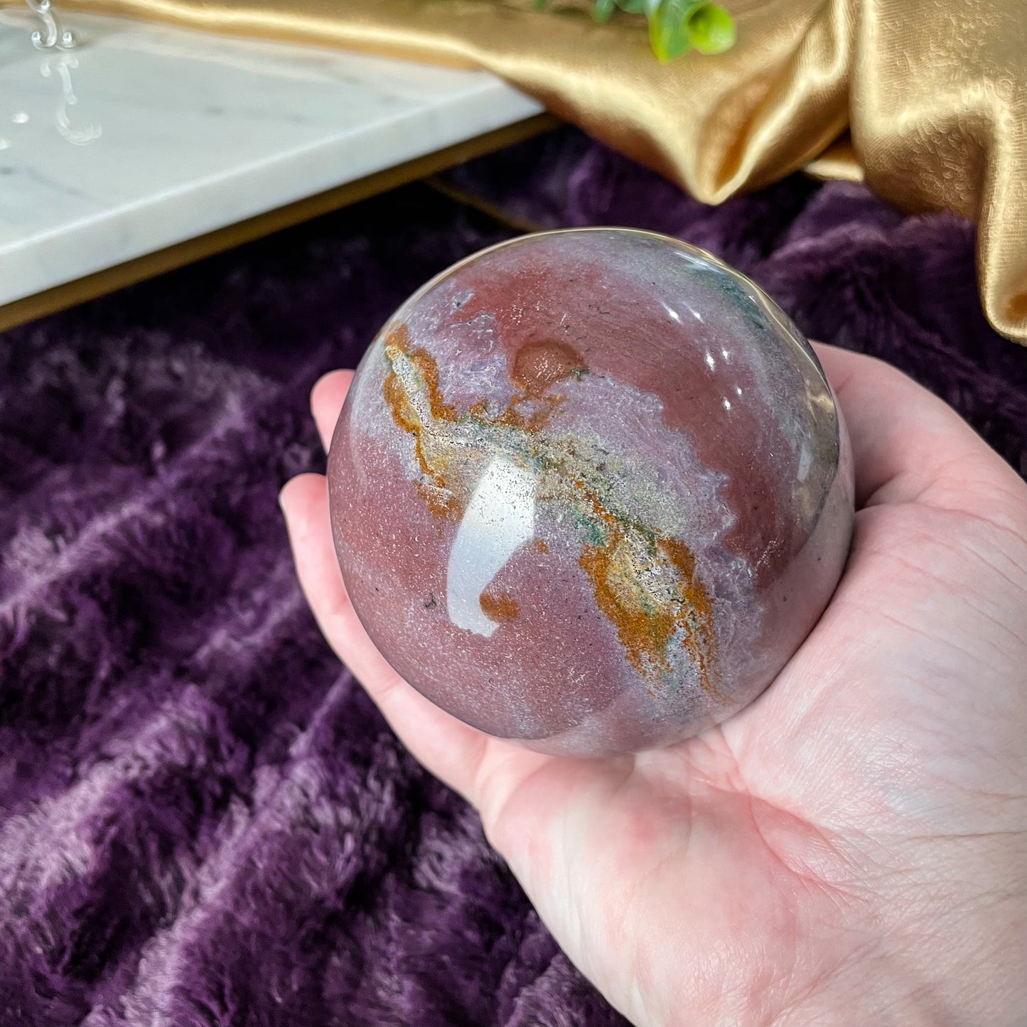 Sea Jasper Sphere