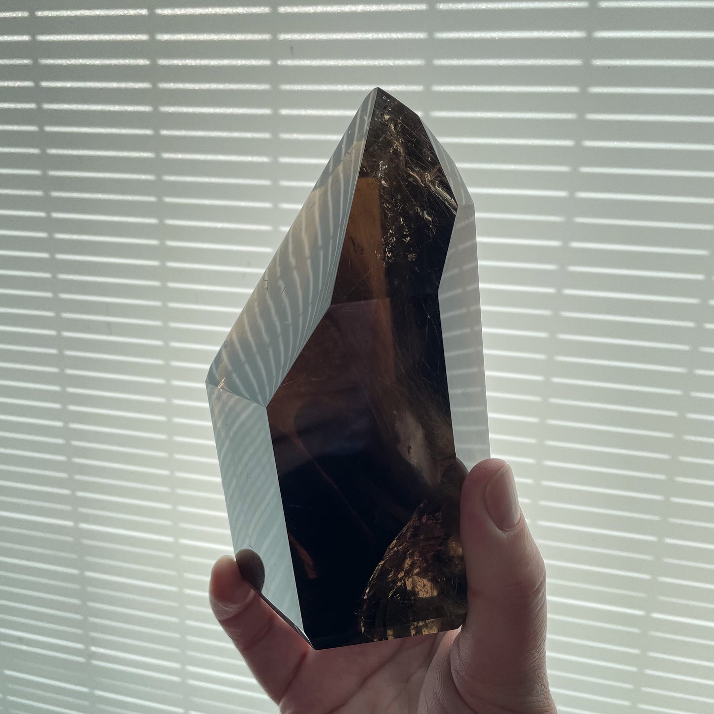 Rutile Smokey Quartz Tower