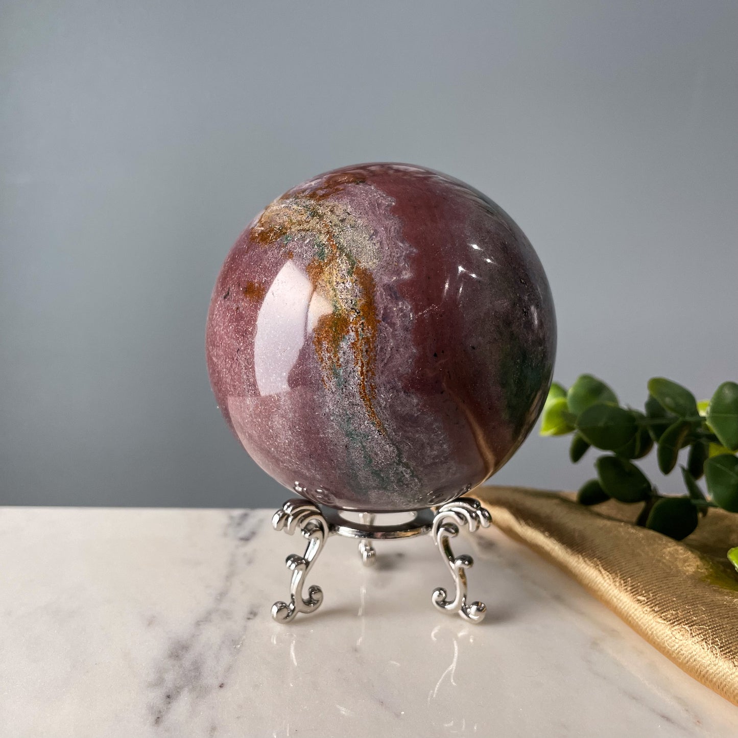 Sea Jasper Sphere