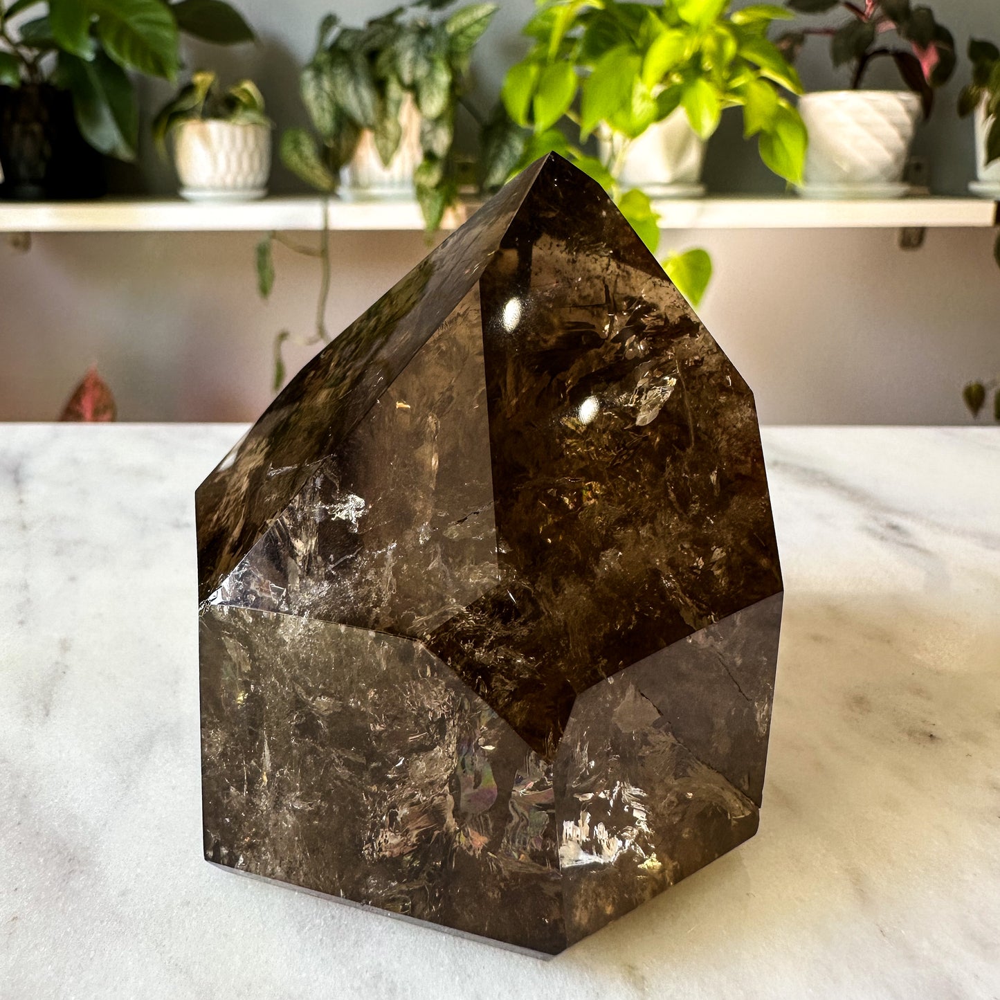 Phantom Smokey Quartz Tower