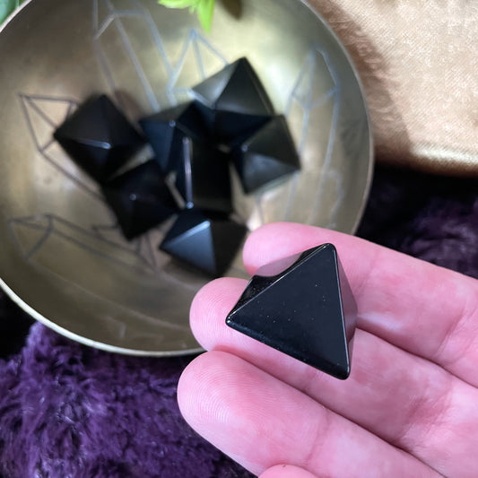 Obsidian Mini Pyramid