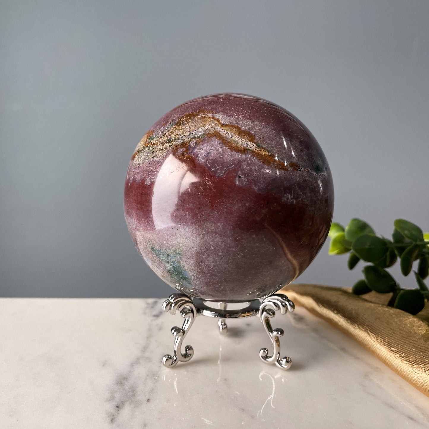 Sea Jasper Sphere