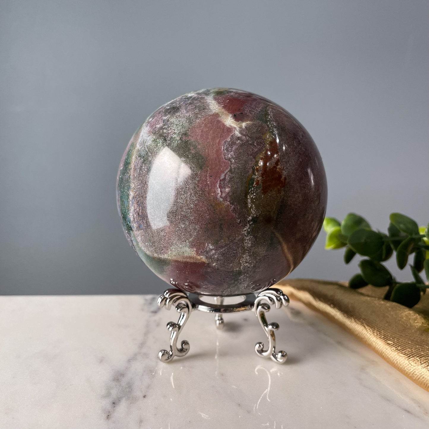 Sea Jasper Sphere