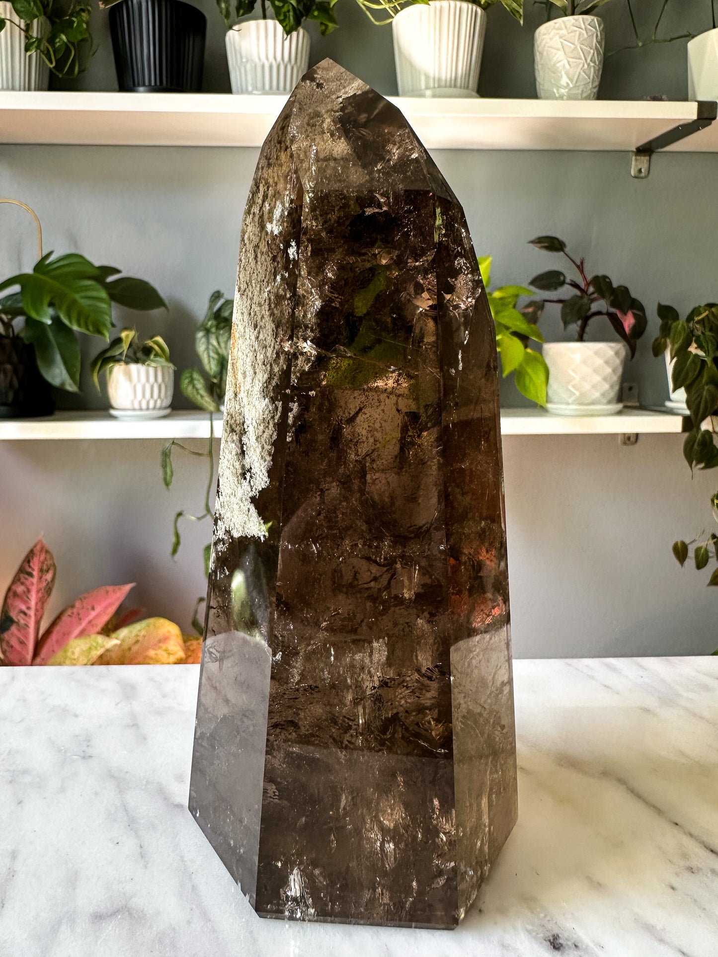 Garden Smokey Quartz Tower