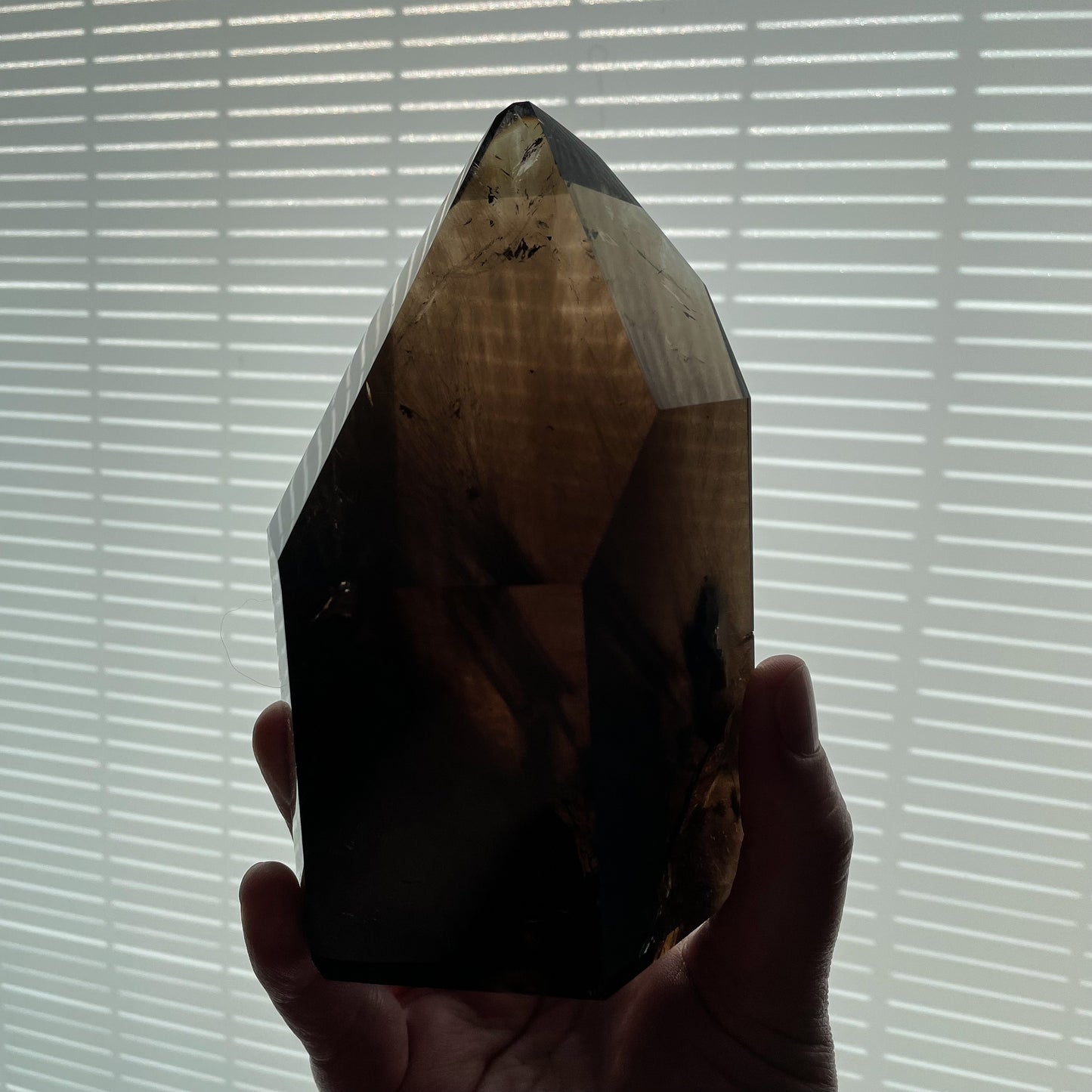 Rutile Smokey Quartz Tower