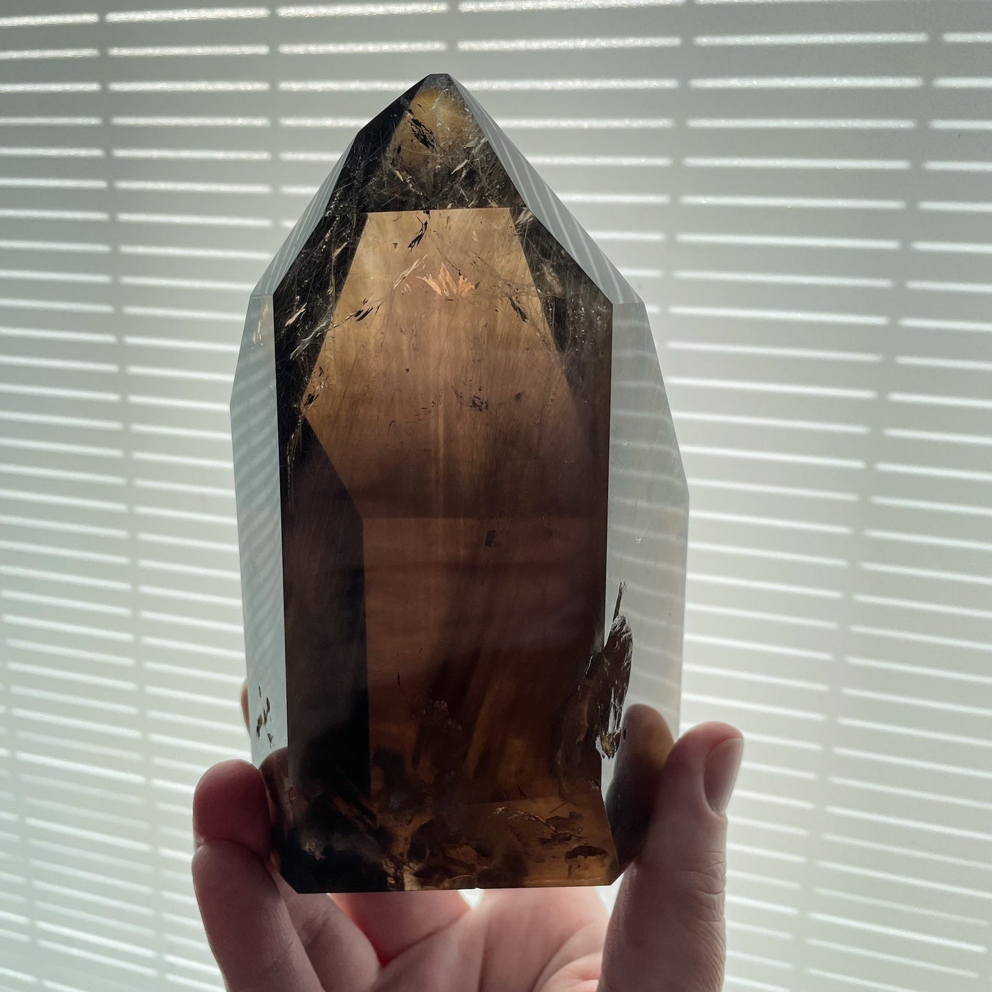 Rutile Smokey Quartz Tower