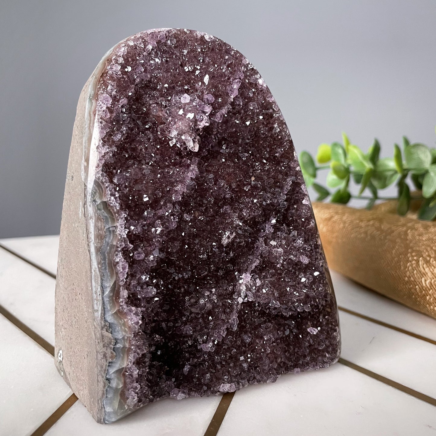 Galaxy Amethyst Cut Base