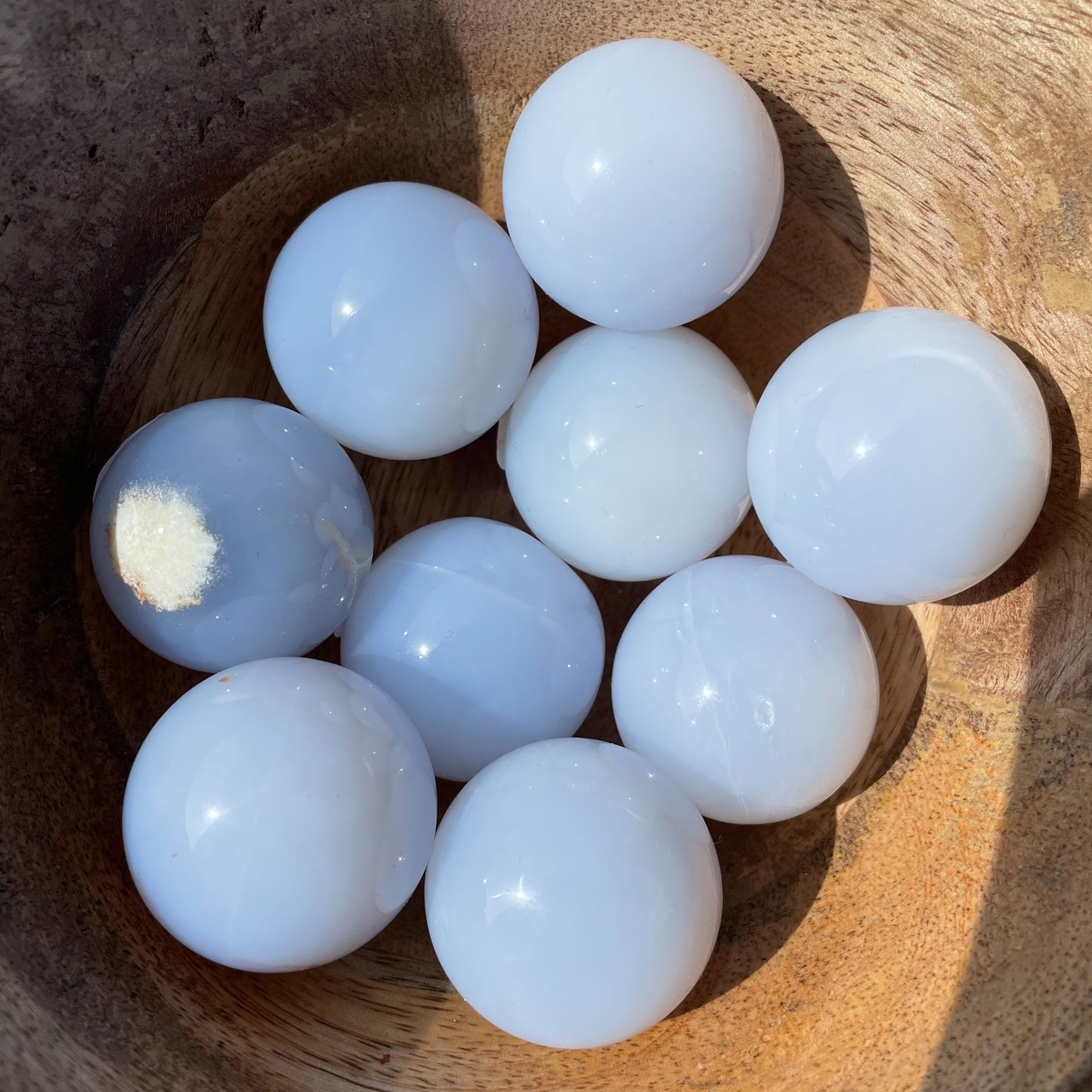 Blue Chalcedony Small Sphere