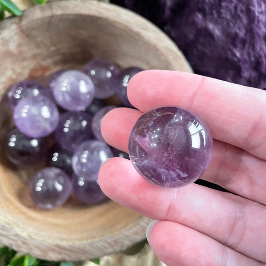 Smokey Amethyst Small Spheres