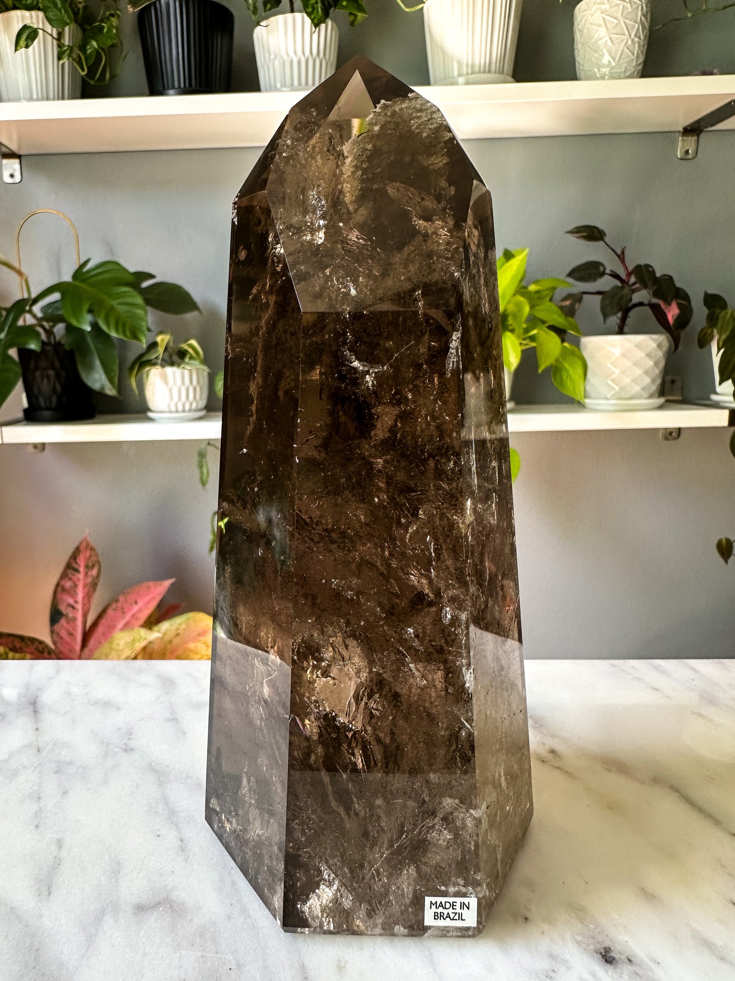 Garden Smokey Quartz Tower