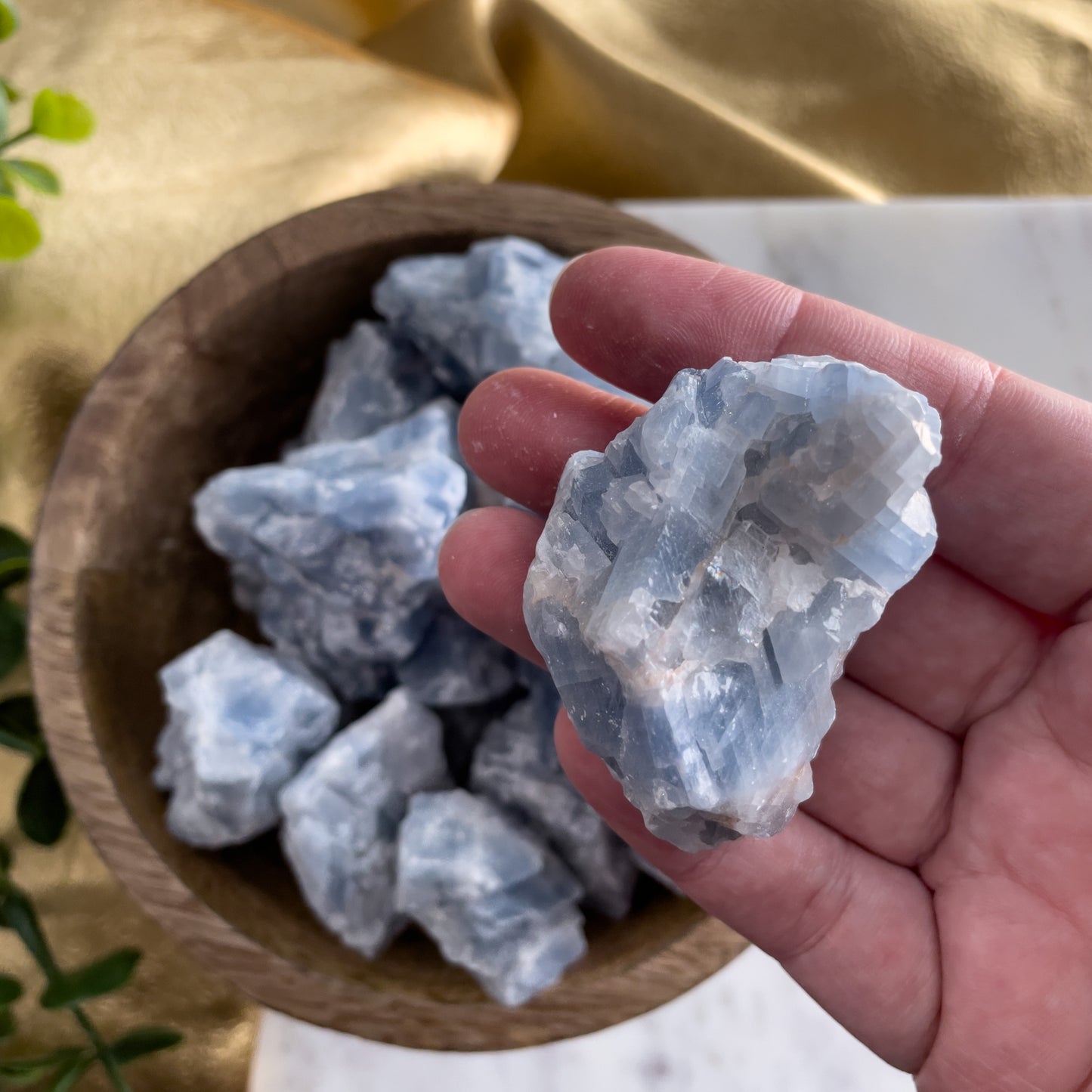 Raw Blue Calcite