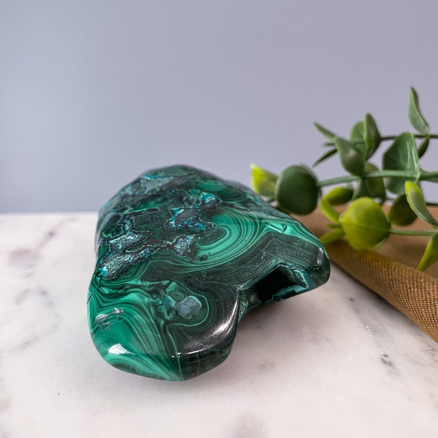 Malachite with Chrysocolla Freeform