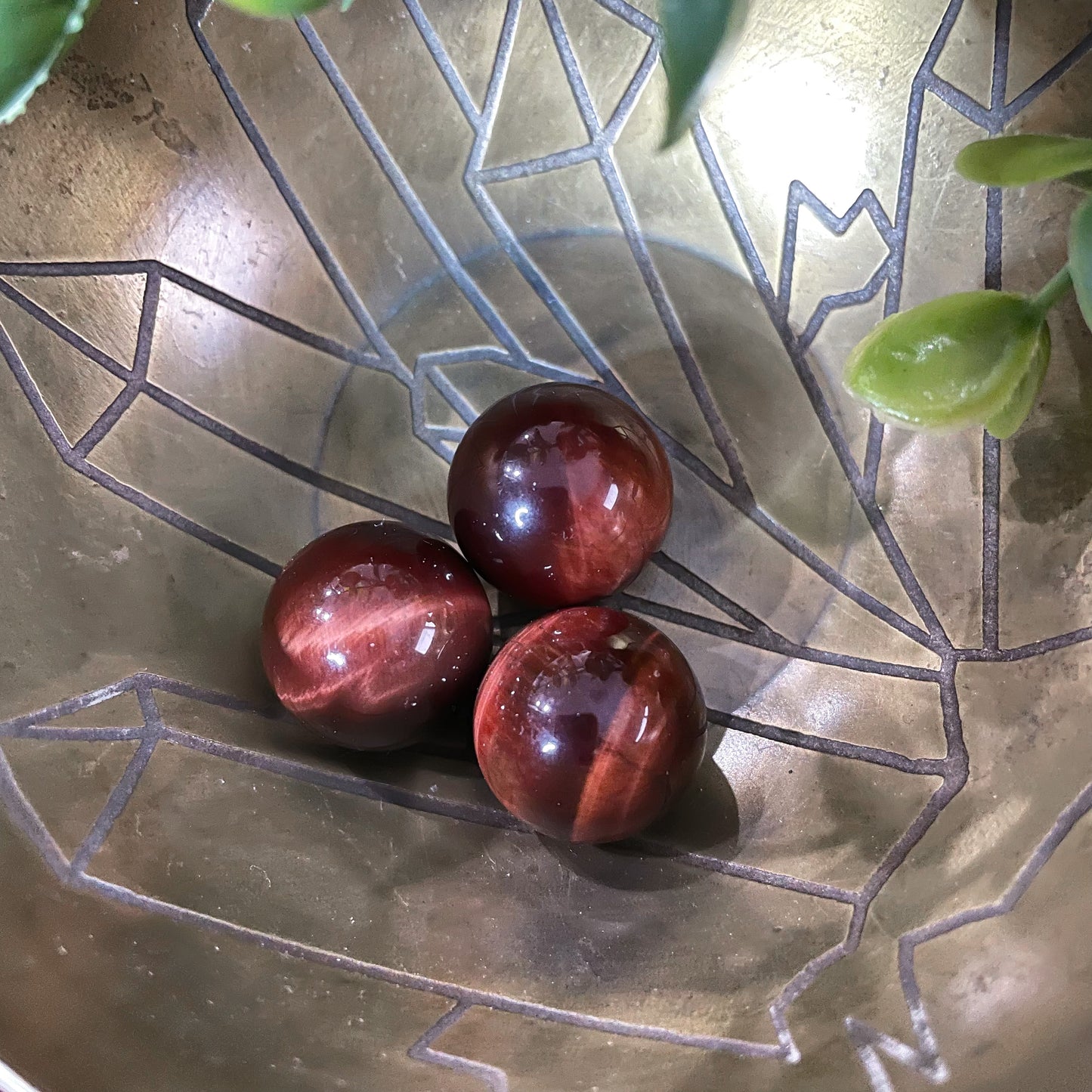 Red Tiger's Eye Mini Sphere