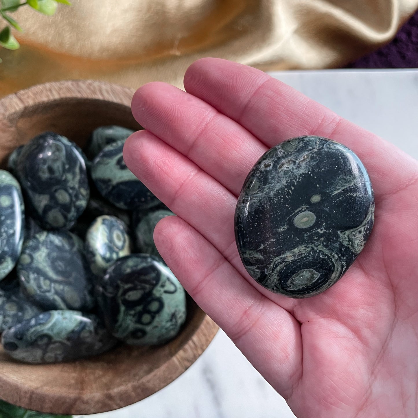 Kambaba Jasper Palm Stone