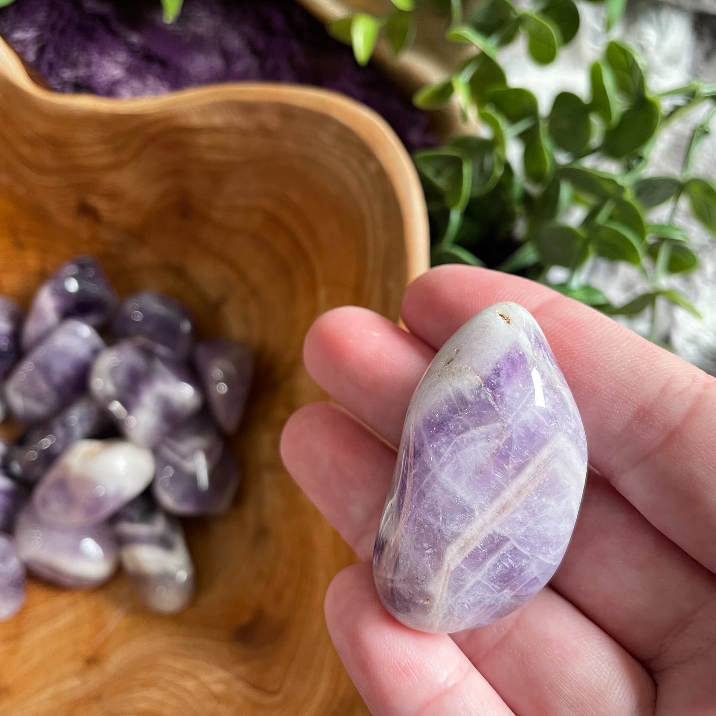 Chevron Amethyst Tumble