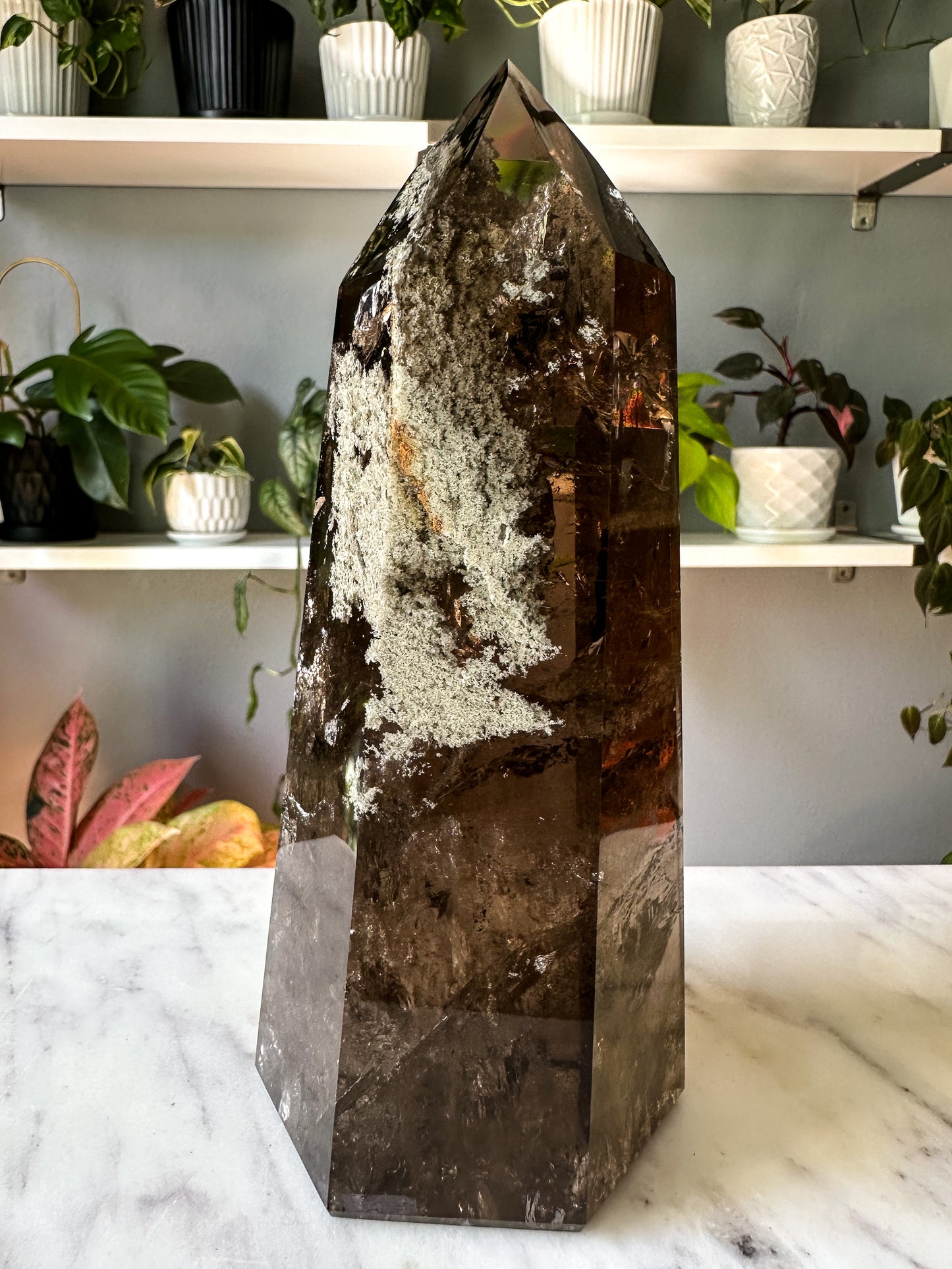 Garden Smokey Quartz Tower