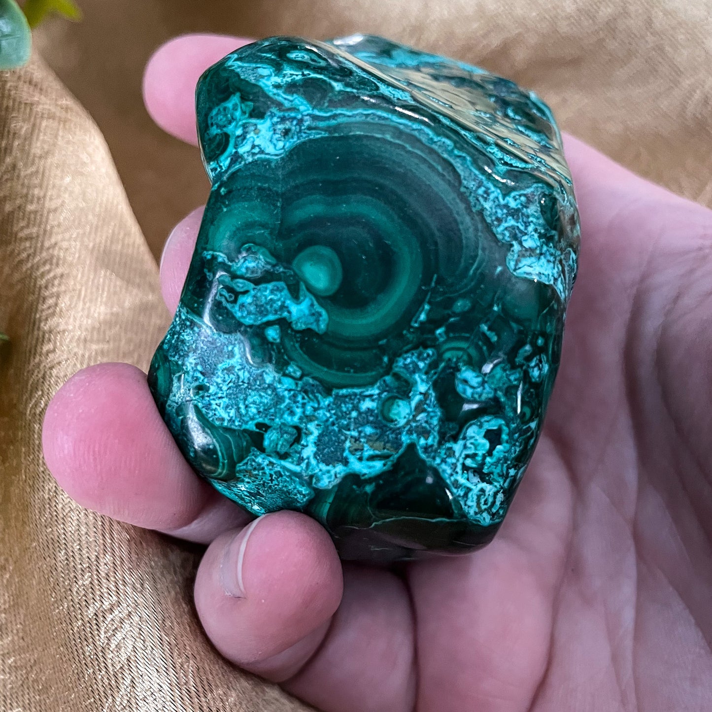 Malachite with Chrysocolla Freeform