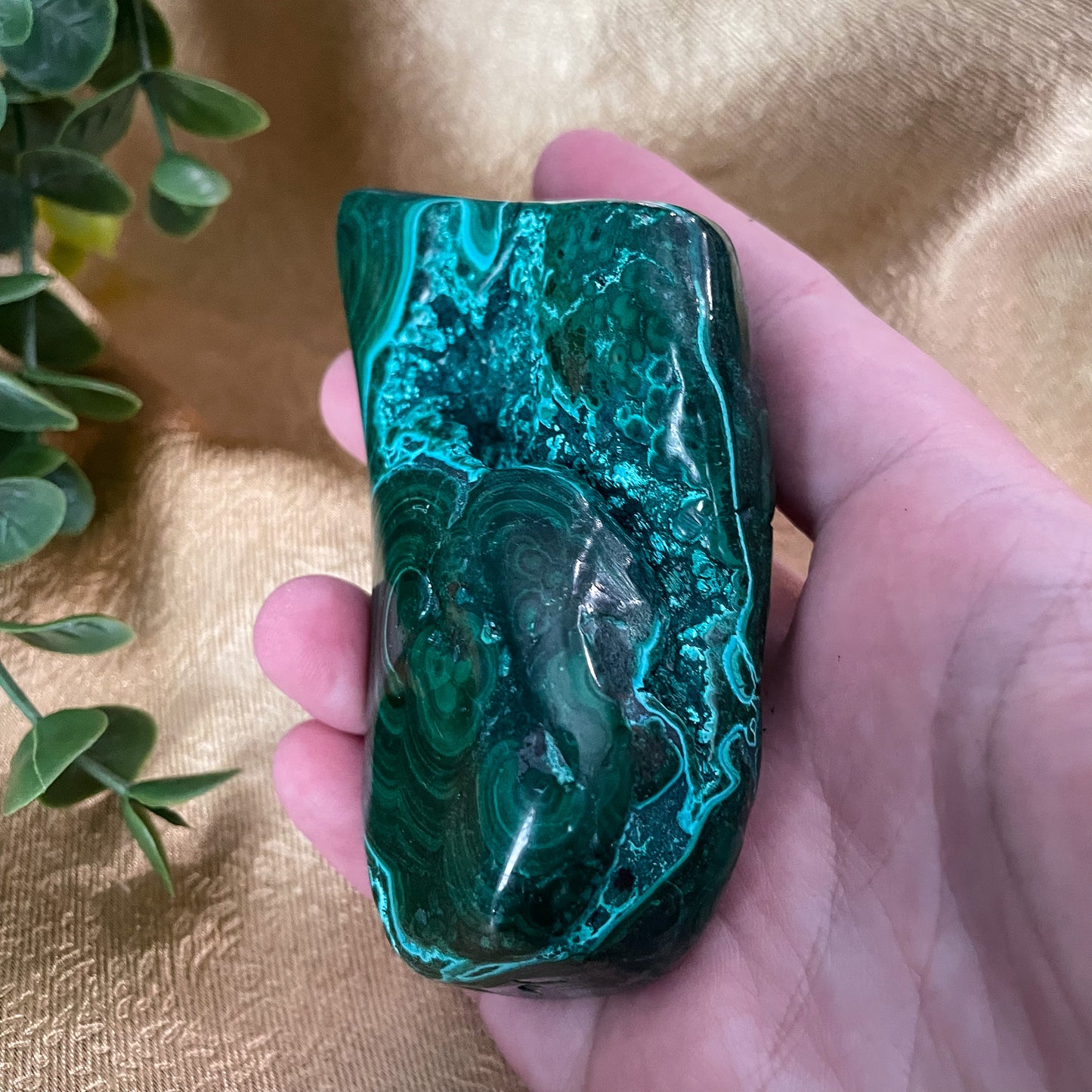 Malachite with Chrysocolla Freeform