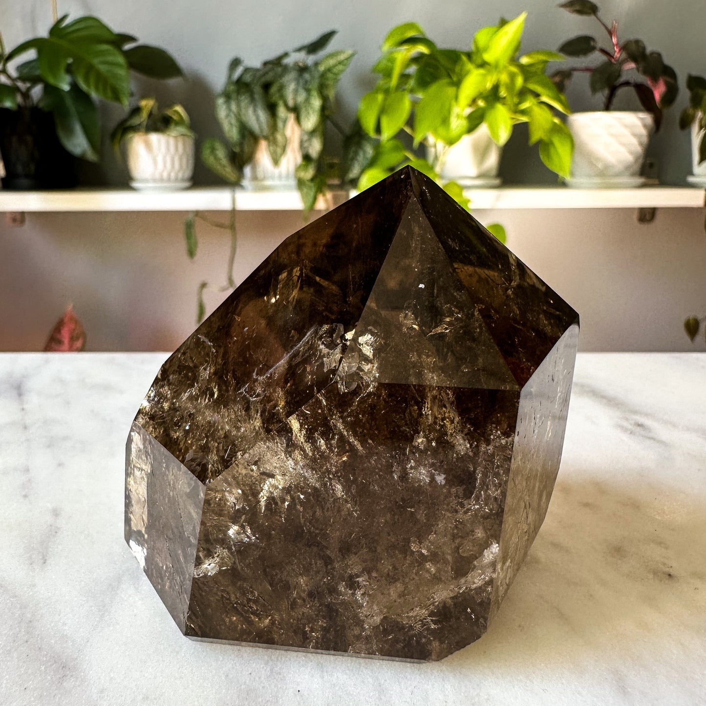 Phantom Smokey Quartz Tower