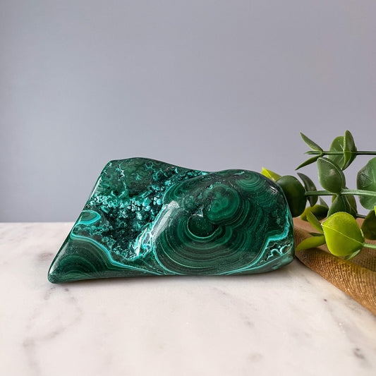 Malachite with Chrysocolla Freeform