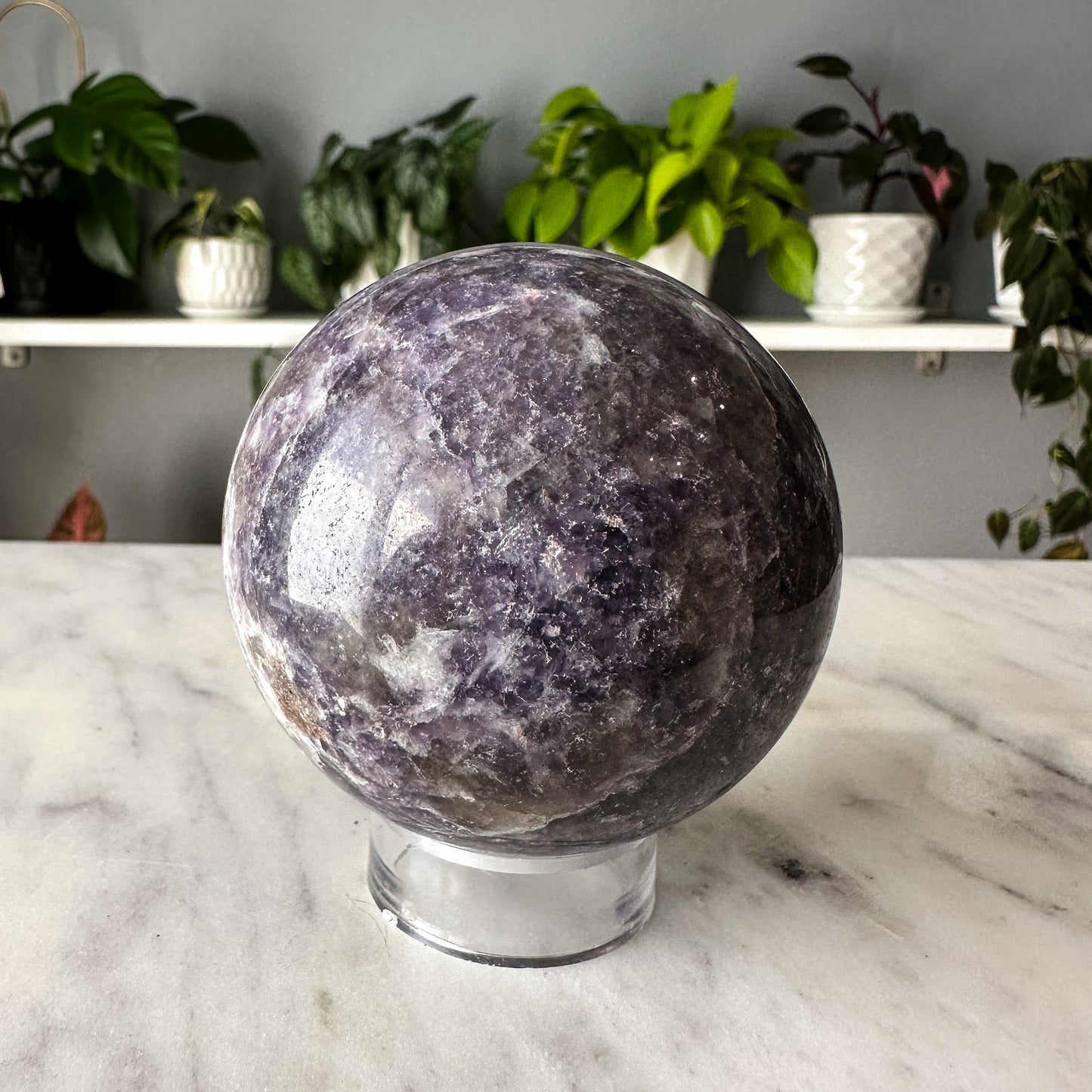 Lepidolite Sphere