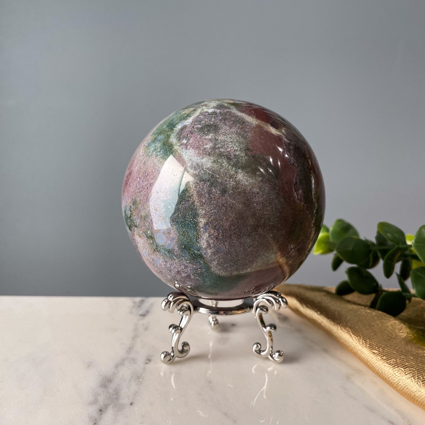 Sea Jasper Sphere