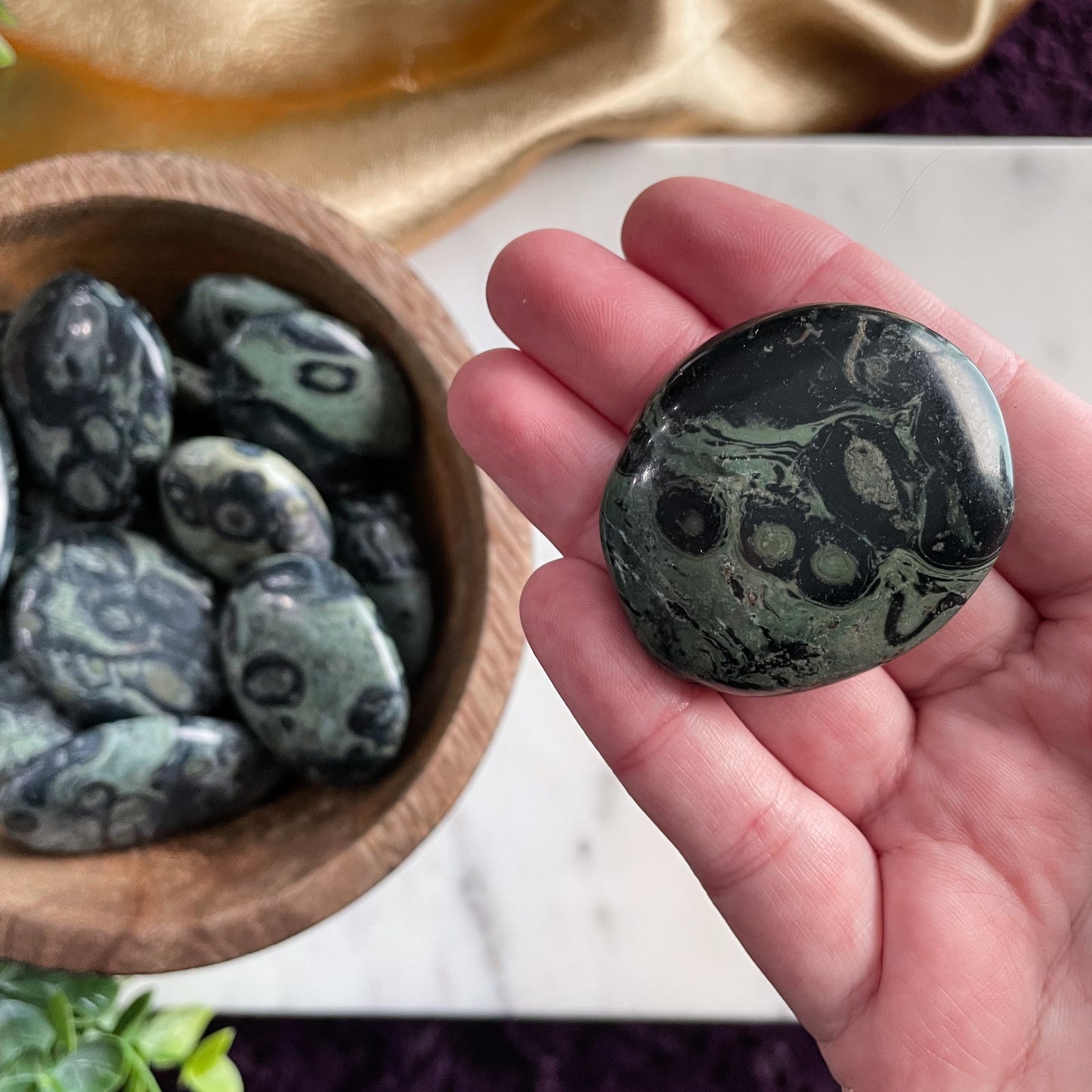 Kambaba Jasper Palm Stone