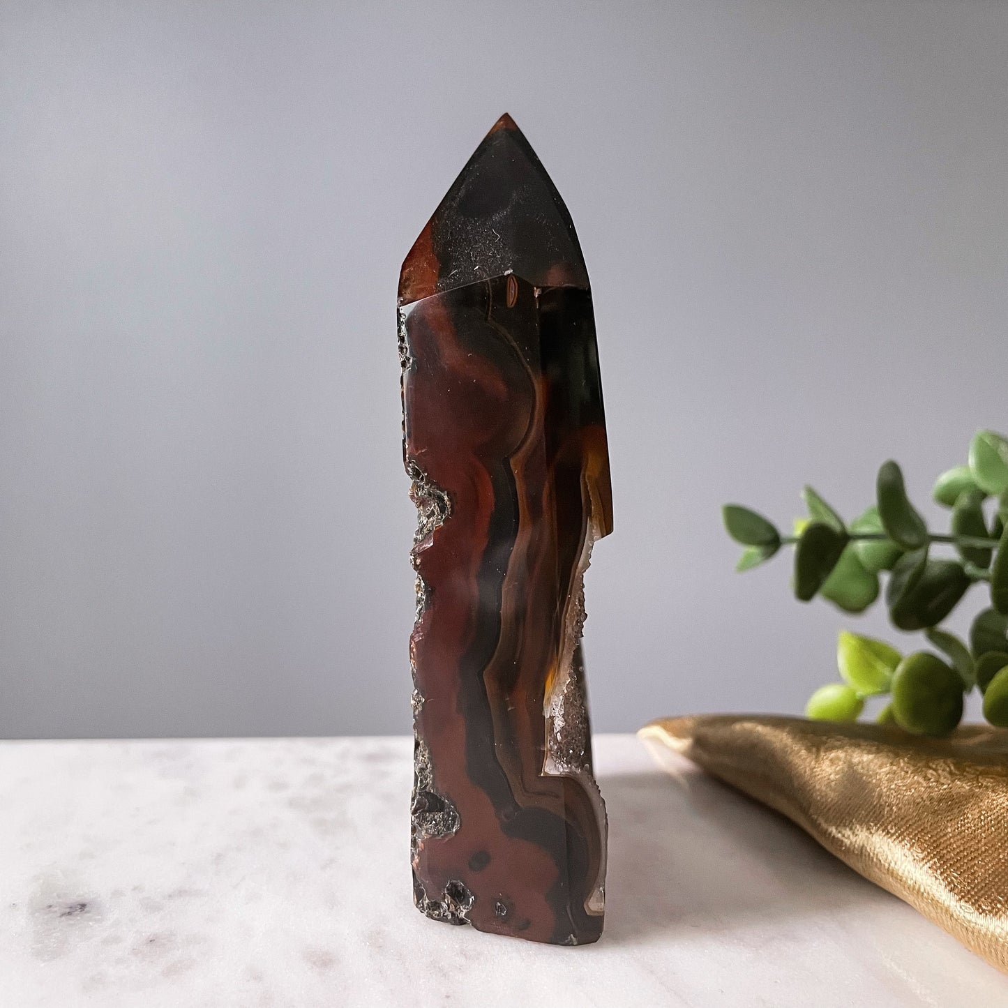 Druzy Agate Tower