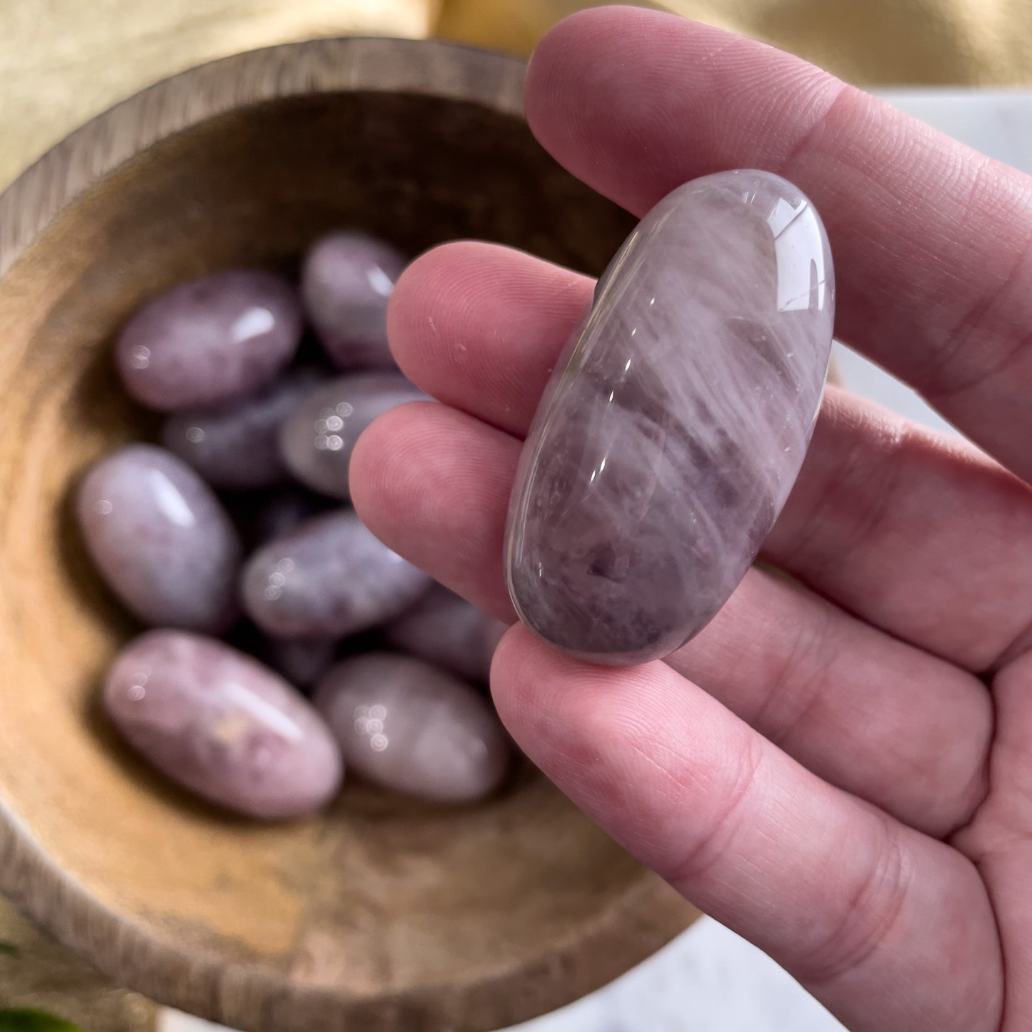 Purple Rose Quartz Pocket Crystal